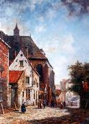 unknow artist European city landscape, street landsacpe, construction, frontstore, building and architecture. 178 Germany oil painting reproduction